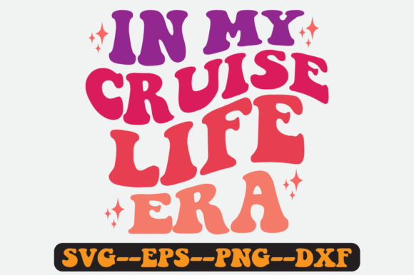 Reviewing In My Cruise Life Era Quote Retro Svg for Embroidery