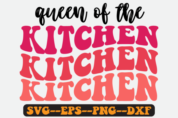 Reviewing Queen of the Kitchen Quote Retro Svg for Stitching