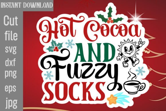 Reviewing the Hot Cocoa and Fuzzy Socks SVG Cut File